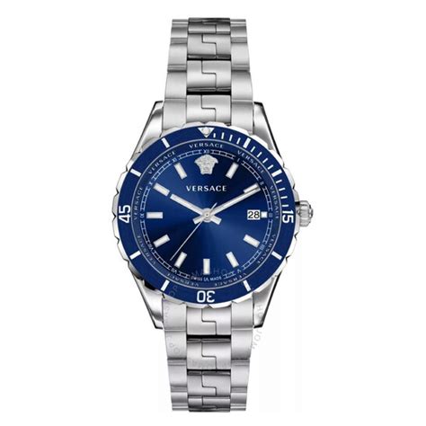 Versace VE3A00922 Men's Hellenyium Stainless Steel Blue Dial 